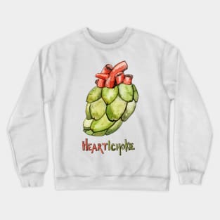 Heartichoke Pun Painting Crewneck Sweatshirt